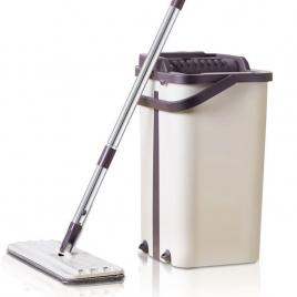 Set de curățare - mop, cârpă din microfibră + găleată
