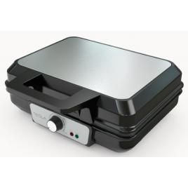 Waffle-maker tesla wm200bx, 1000wtermostat ajustabil, negru-inox