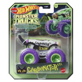 Hot wheels monster truck glow in the dark masinuta carbonator xxl scara 1:64