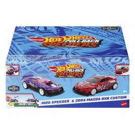 Hot wheels set 2 masinute metalice pull back mod speeder si 2004 mazda rx8