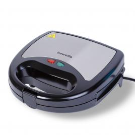 Sanwich maker- 3 în 1 - 220-240v - 800w - argintiu/negru