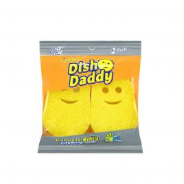 Set rezerva pentru burete vase cu maner galben scrub daddy
