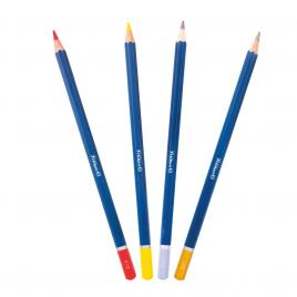 Creioane colorate premium, lacuite, set 48 culori, include metalizate si