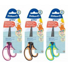 Foarfeca griffix pentru dreptaci 15cm diverse culori blister