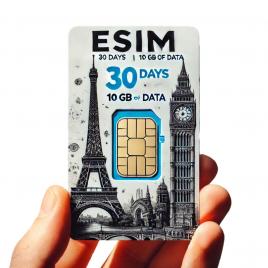 Roaming esim 10gb date - esim de mare viteza pana la 5g, valabil 30 zile din