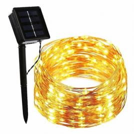 Sir iluminat cu incarcare solara ip44 alb cald