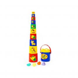 Piramida educativa+forme, 75 cm, cavallino