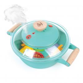 Jucarie - set de gatit alimente la aburi (16 piese)