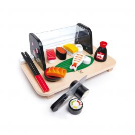 Jucarie din lemn - sushi (13 piese)