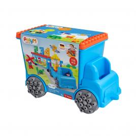 Polym - numarati si va jucati cu camionul de remorcare (114 piese)