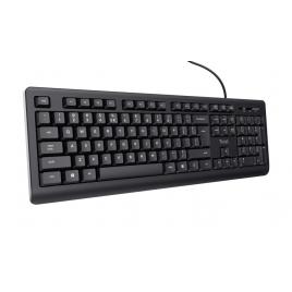 Tastatura cu fir trust, negru