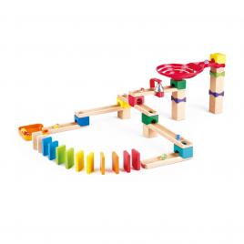 Jucarie din lemn - marble run crazy rollers (50 piese)