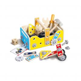 Jucarie din lemn - set de scule de construit