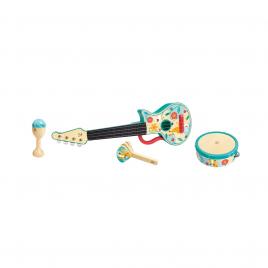 Jucarie din lemn - set de ukulele 4 in 1