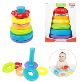 Little stars, joc piramida cu cercuri - toi-toys