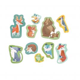 Set 10 puzzle-uri prietenii padurii (18-36 luni)