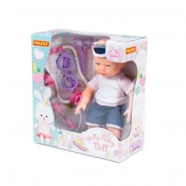 Bebelus cu accesorii doctor, 35 cm, polesie