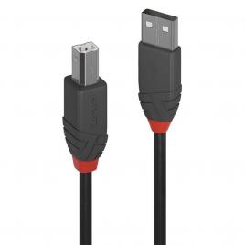 Cablu lindy usb a-usb b anthra 1m negru