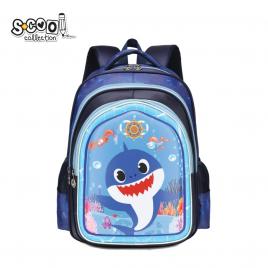 Ghiozdan 3d shark, 31x24x41 cm - s-cool