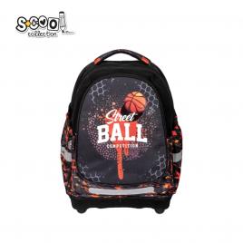 Ghiozdan anatomic street ball, 38x39x19.5 cm - s-cool