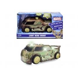 Jada marvel masinuta light hero groot cu sunete si lumini scara 1:32