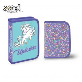 Penar echipat, 1 fermoar, 2 extensii, 30 piese, unicorn - yollo
