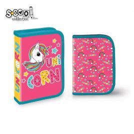 Penar echipat, 1 fermoar, 2 extensii, 32 piese, unicorn - s-cool