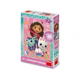 Puzzle casa de papusi a lui gabby, 200 piese - dino toys