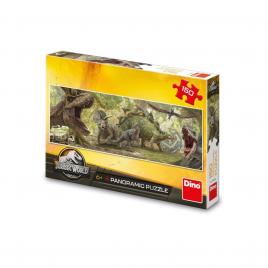 Puzzle panoramic jurassic world, 150 piese - dino toys