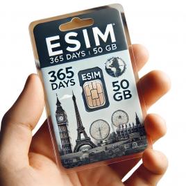 Roaming esim 50gb date, esim de mare viteza pana la 5g, valabil 365 zile din