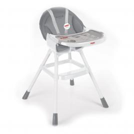 Scaunel cu masuta pentru bebe, alb/gri, 90x70x60 cm - dolu