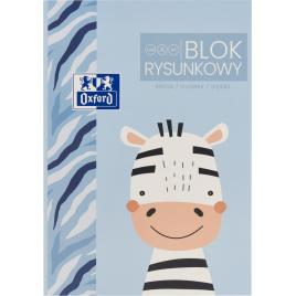 Bloc desen oxford kids a4, 20 file, hartie 120 g/mp, motiv zebra