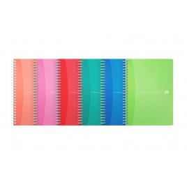 Caiet organizator oxford office my colours, a5 90f, hartie optik 90g/mp, spira