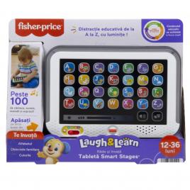 Fisher price laugh learn tableta smart cu 3 niveluri de dezvoltare limba romana