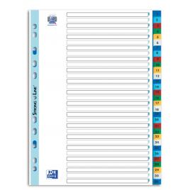 Index plastic numeric oxford a4 1-31, 31 file/set, 11 perforatii pentru