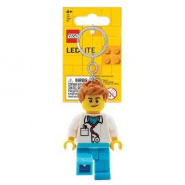 Breloc lego iconic cu led - barbat doctor