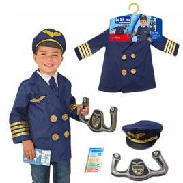 Costum pilot, cu accesorii