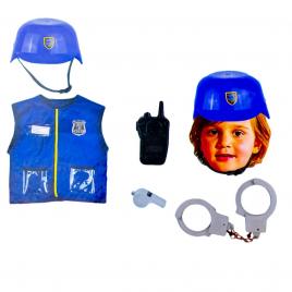 Costum politist, cu accesorii