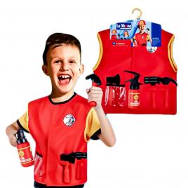 Costum pompier, cu accesorii