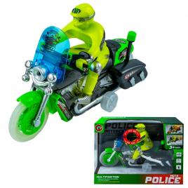 Motocicleta politie, cu lumina si muzica, 26x13.5x7.7 cm