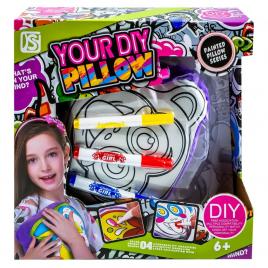 Set creativ, perna de colorat + carioci