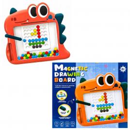 Tablita magnetica + pioneze, dinozaur