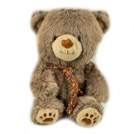 Ursulet din plus, cu fular, 27 cm