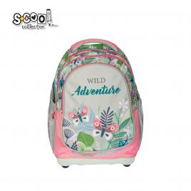 Ghiozdan anatomic wild adventure, 38x39x19.5 cm - s-cool