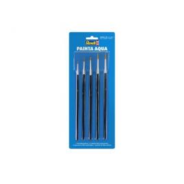 Set 5 pensule plate pentru vopsit machete