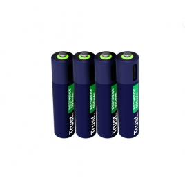 Baterii reincarcabile trust aaa usb-c 4x