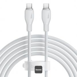 Cablu baseus pudding usb-c-usb-c, alb