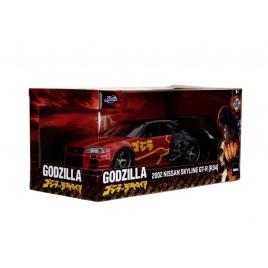 Jada godzilla masinuta metalica nissan skyline gtr scara 1 la 24