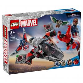 Lego marvel super heroes batalia dintre capitanul america si hulk rosu 76292