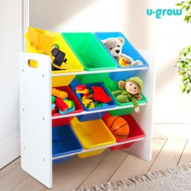 Raft cu 9 cosuri multicolore, u-grow